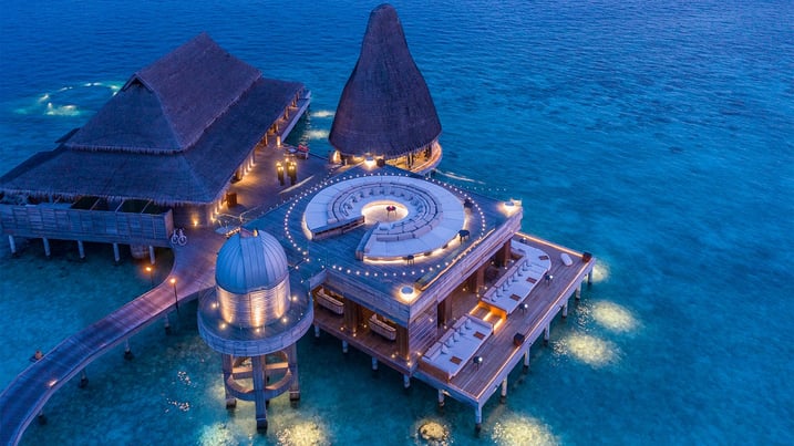 the first overwater observatory in the Maldives